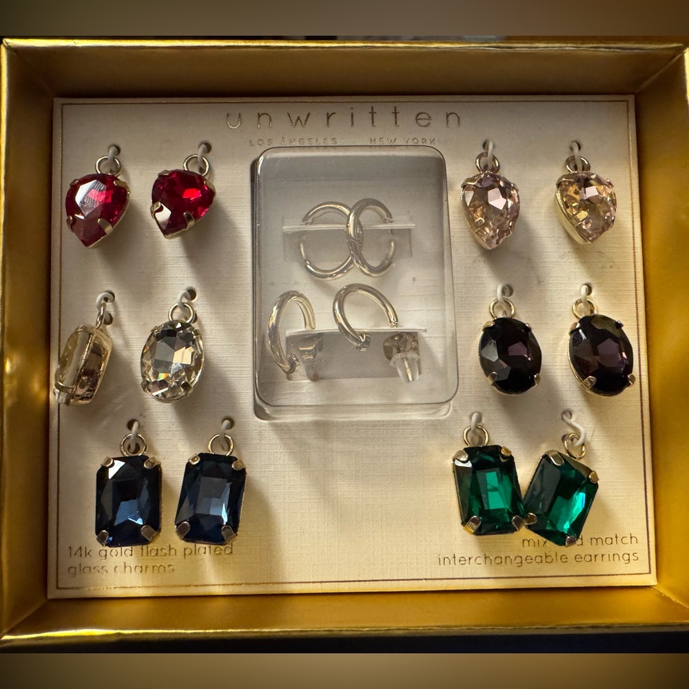Unwritten Interchangeable Earring Set NIB